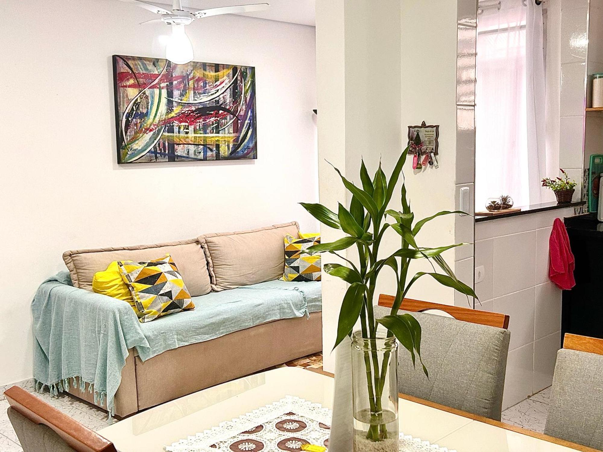Grande - Canto Do Forte, Check In Manha, 2 Quadras Da Praia, Wi-fi Incluso