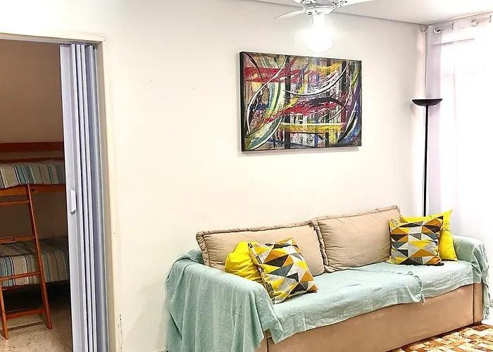Praia Grande - Canto Do Forte, Check In Manha, 2 Quadras Da Praia, Wi-Fi Incluso